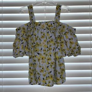 Zara kids cold shoulder top